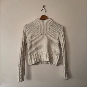 Altar'd State Cream Turtleneck Sweater
